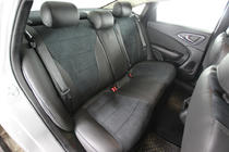 Chrysler 200 II 2014–2017 Autostoelhoezen eco-leer+stof+Alcantara Antara A001 (complete set, volledig interieur) foto 4