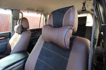 Toyota Land Cruiser Prado 120 2002–2009 Autostoelhoezenset eco-leer + stof + alcantara Antara A088 (complete interieur) foto 5
