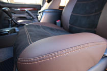 Toyota Land Cruiser Prado 120 2002–2009 Autostoelhoezenset eco-leer + stof + alcantara Antara A088 (complete interieur) foto 21