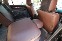 Toyota Land Cruiser Prado 120 2002–2009 Autostoelhoezenset eco-leer + stof + alcantara Antara A088 (complete interieur) foto 20
