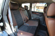 Toyota Land Cruiser Prado 120 2002–2009 Autostoelhoezenset eco-leer + stof + alcantara Antara A088 (complete interieur) foto 7