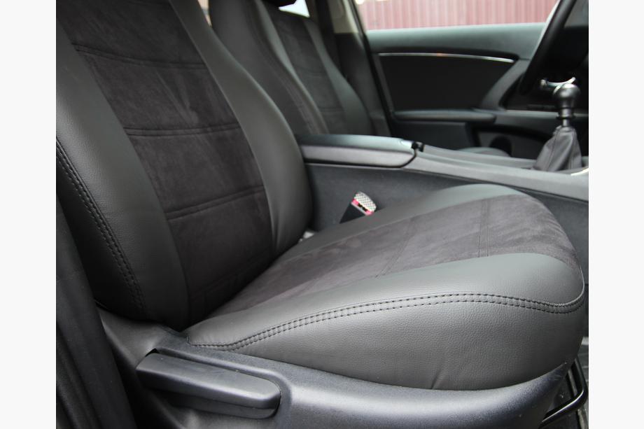Toyota Avensis 2009–2018 Autostoelhoezen eco-leer+stof+Alcantara Antara A001 (complete set, volledig interieur) Foto 2
