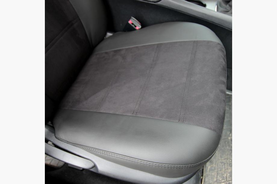 Toyota Avensis 2009–2018 Autostoelhoezen eco-leer+stof+Alcantara Antara A001 (complete set, volledig interieur) Foto 3