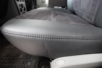 Renault Logan I 2005–2008 Autostoelhoezen eco-leer+stof+Alcantara Antara A001 (complete set, volledig interieur) foto 2