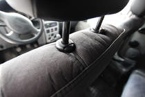 Dacia Logan I 2005–2008 Autostoelhoezen eco-leer+stof+Alcantara Antara A001 (complete set, volledig interieur) foto 11