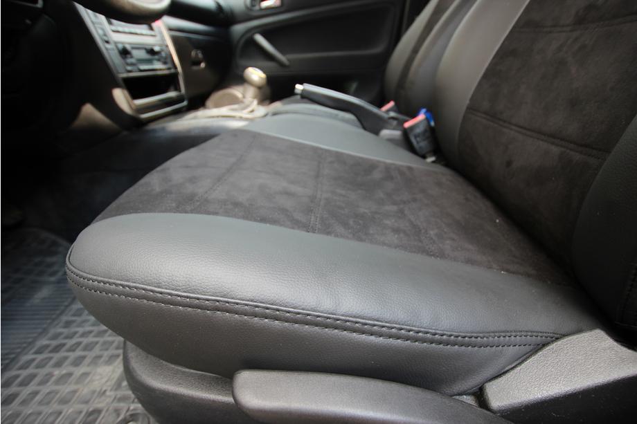 Volkswagen Passat B5 1997–2005 Autostoelhoezen eco-leer+stof+Alcantara Antara A001 (complete set, volledig interieur) Foto 2