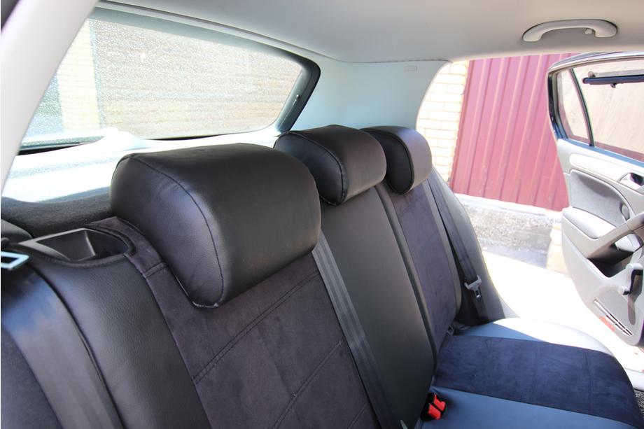 Volkswagen Golf 6 2008–2014 Autostoelhoezen eco-leer+stof+Alcantara Antara A001 (complete set, volledig interieur) Foto 3