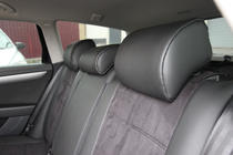 Volkswagen Passat B7 2012–2015 Autostoelhoezen eco-leer+stof+Alcantara Antara A001 (complete set, volledig interieur) foto 4