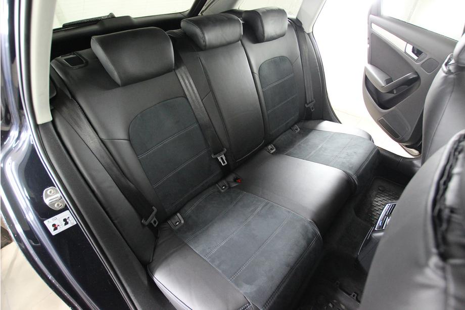 Audi A4 B8 2007–2015 Autostoelhoezen eco-leer+stof+Alcantara Antara A001 (complete set, volledig interieur) Image