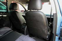 Skoda Octavia II A5 2006–2010 Autostoelhoezen eco-leer+stof+Alcantara Antara A001 (complete set, volledig interieur) foto 13