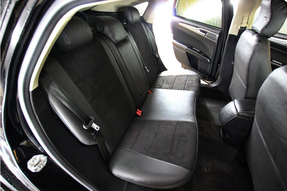 Ford Fusion 2012–2020 Autostoelhoezen eco-leer+stof+Alcantara Antara A001 (complete set, volledig interieur) Foto 2