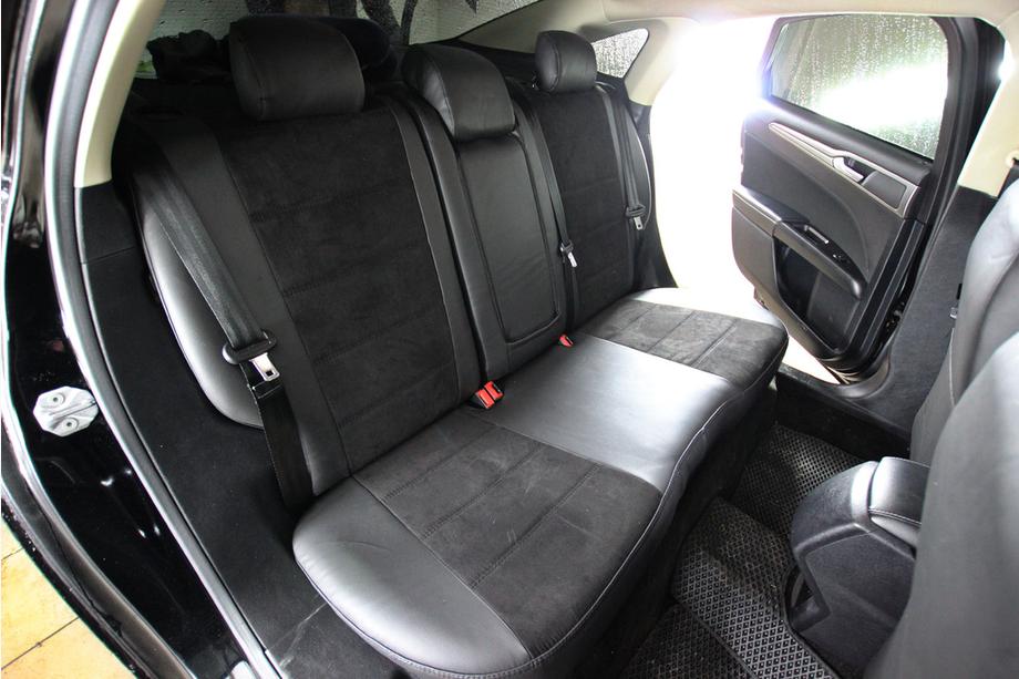 Ford Fusion 2012–2020 Autostoelhoezen eco-leer+stof+Alcantara Antara A001 (complete set, volledig interieur) Foto 3