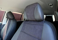 Volkswagen Tiguan 2016–2023 Autostoelhoezen eco-leer+stof+Alcantara Antara A001 (complete set, volledig interieur) foto 9