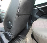 Skoda Octavia II A5 2010–2013 Autostoelhoezen eco-leer+stof+Alcantara Antara A001 (complete set, volledig interieur) foto 4