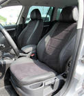 Skoda Octavia II A5 2010–2013 Autostoelhoezen eco-leer+stof+Alcantara Antara A001 (complete set, volledig interieur) foto 13