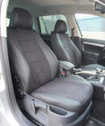 Skoda Octavia II A5 2010–2013 Autostoelhoezen eco-leer+stof+Alcantara Antara A001 (complete set, volledig interieur) foto 1
