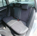 Skoda Octavia II A5 2010–2013 Autostoelhoezen eco-leer+stof+Alcantara Antara A001 (complete set, volledig interieur) foto 6