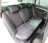 Skoda Octavia II A5 2010–2013 Autostoelhoezen eco-leer+stof+Alcantara Antara A001 (complete set, volledig interieur) foto 11