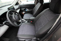 Toyota Yaris/Yaris Cross (XP210) 2020– Autostoelhoezen eco-leer+stof+Alcantara Antara A001 (complete set, volledig interieur) foto 6
