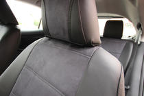 Toyota Yaris/Yaris Cross (XP210) 2020– Autostoelhoezen eco-leer+stof+Alcantara Antara A001 (complete set, volledig interieur) foto 7