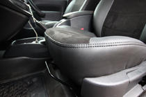 Mercedes Citan 2013–2021 Autostoelhoezen eco-leer+stof+Alcantara Antara A001 (complete set, volledig interieur) foto 10