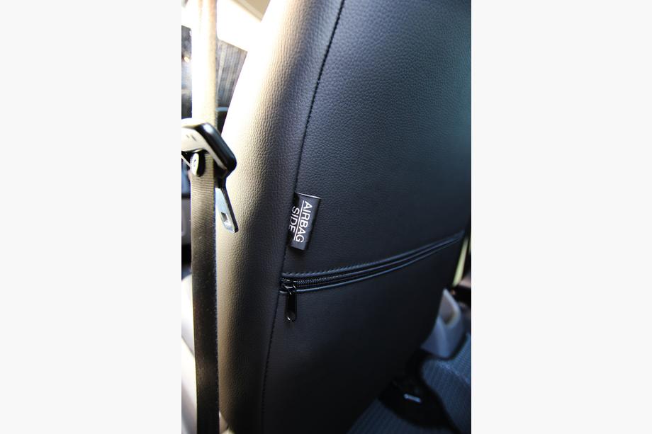 Ford Focus III 2011–2017 Autostoelhoezen eco-leer+stof+antara Antara A001g (complete set voor het interieur) Foto 2