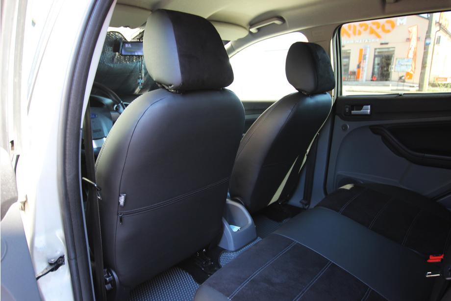 Ford Focus III 2011–2017 Autostoelhoezen eco-leer+stof+antara Antara A001g (complete set voor het interieur) Foto 11