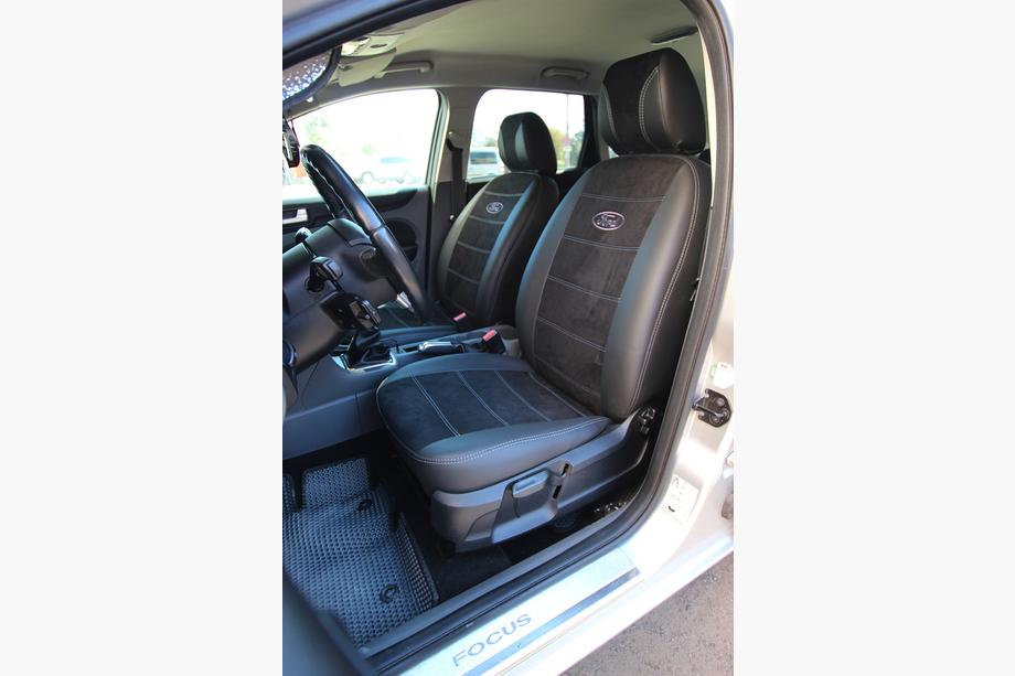 Ford Focus III 2011–2017 Autostoelhoezen eco-leer+stof+antara Antara A001g (complete set voor het interieur) Foto 1