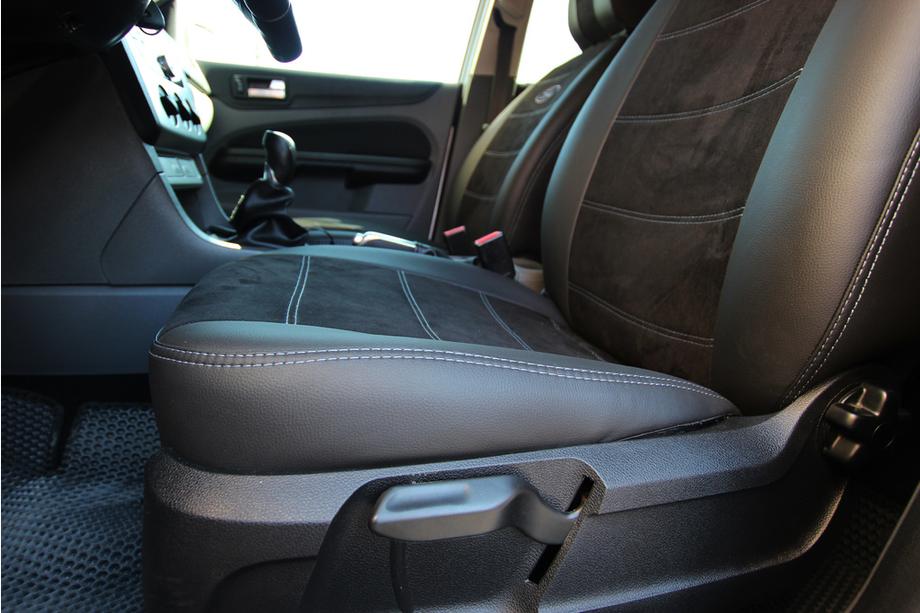Ford Focus III 2011–2017 Autostoelhoezen eco-leer+stof+antara Antara A001g (complete set voor het interieur) Foto 16