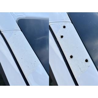 Voorruit zonneklep op frame V2 (zwart hoogglans, 5 mm) Mercedes Sprinter W906 2006–2018 foto 3