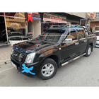 Isuzu D-Max 2011–2019 Zonneklep voor voorruit op frame V1 (hoogglans zwart, 5 mm) foto 1