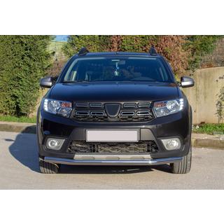 Voorbumperbeschermer Texas (60 mm, RVS) Dacia Sandero 2013–2020 foto 2