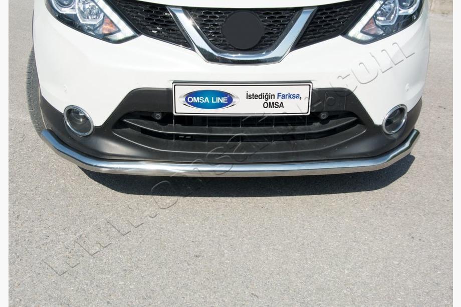 Nissan Qashqai 2014–2021 Voorbeschermbeugel Texas voor 2014-2017 (60 mm, RVS) Image