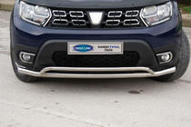 Dacia Duster 2018–2024 Frontbeschermbeugel Vegas (60/42 mm, RVS) foto 1