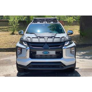 Dubbele bullbar voorzijde Vegas 2019+ (zwart, 76 mm) Mitsubishi L200 2015–2024 foto 3