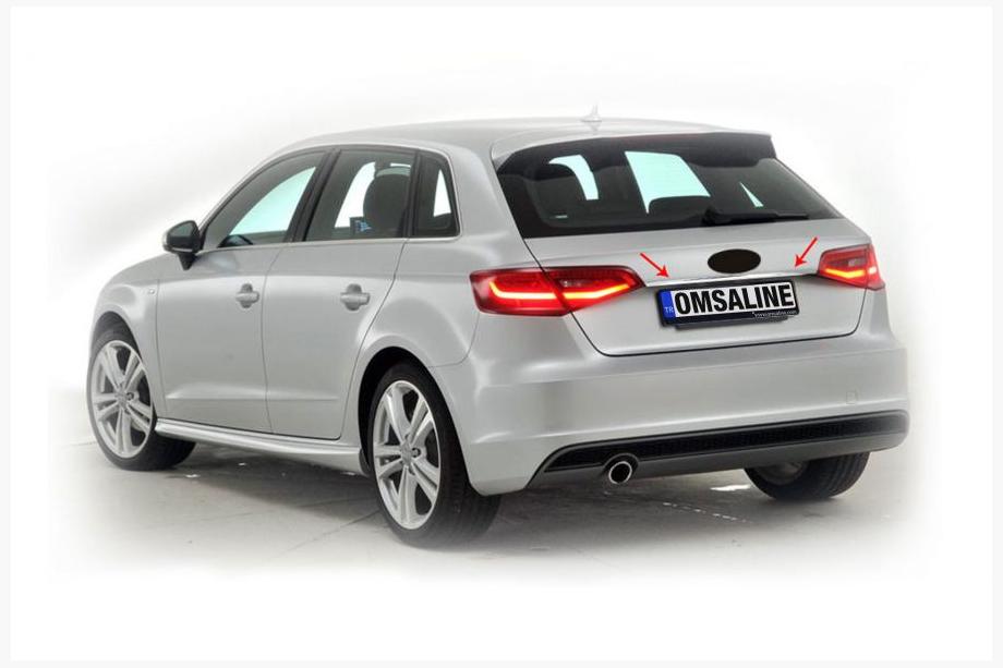 Audi A3 2012–2020 Sierlijst boven kenteken HB (RVS) Image