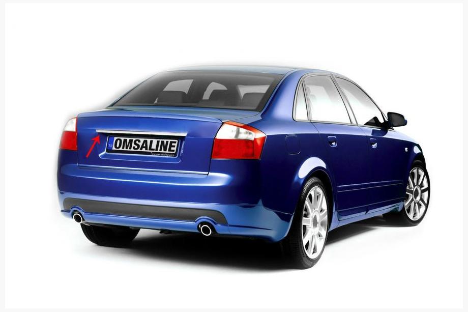 Audi A4 B6 2000–2004 RVS sierlijst boven kenteken OmsaLine Image