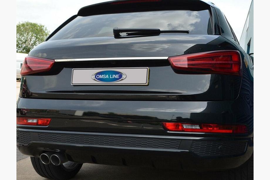 Audi Q3 2011–2019 Chromen sierlijst boven de kentekenplaat (RVS) Image
