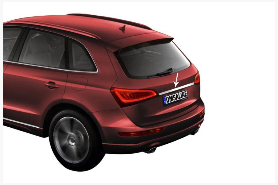 Audi Q5 2017–2025 Chromen sierlijst boven de kentekenplaat (RVS) Image