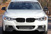 BMW 3 Serie F30/F31 2012–2019 Frontbumper lip Flap (zwart) foto 1
