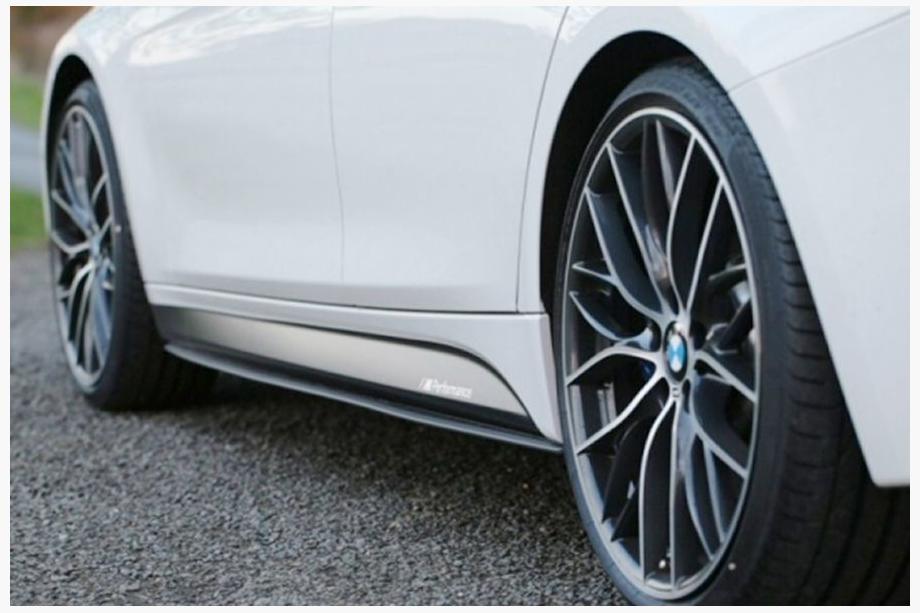 BMW 5 Serie F10/F11 2010–2016 OmsaLine sideskirts (zwart) Image