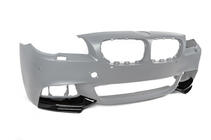 BMW 5 Serie F10/F11 2010–2016 Voorbumperlip DPT Flap (voor M-Performance, hoogglans zwart) foto 6