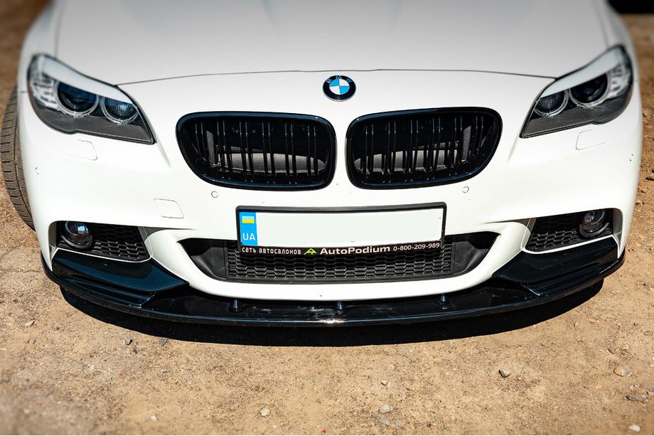 BMW 5 Serie F10/F11 2010–2016 Voorbumper lipspoiler OmsaLine (zwart) Foto 6