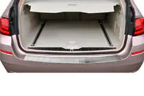 BMW 5 Serie F10/F11 2010–2016 OmsaLine achterbumperbeschermer (SW, RVS) foto 1