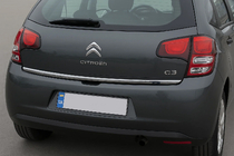 Citroen C-3 2009–2016 OmsaLine onderrand achterklep (RVS) foto 1