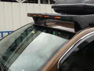 Dacia Duster 2008–2018 Voorruit zonneklep V1 (LED, mat zwart) foto 1