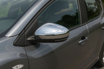 Dacia Sandero 2021– Spiegelkappen (2 stuks, RVS) foto 2