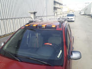 Dacia Sandero 2007–2013 Zonneklep voor voorruit (LED, mat zwart) foto 1