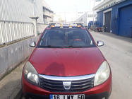 Dacia Sandero 2007–2013 Zonneklep voor voorruit (LED, mat zwart) foto 2