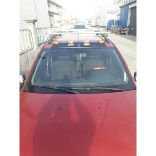 Zonneklep voor voorruit (LED, mat zwart) Dacia Sandero 2007–2013 foto 3